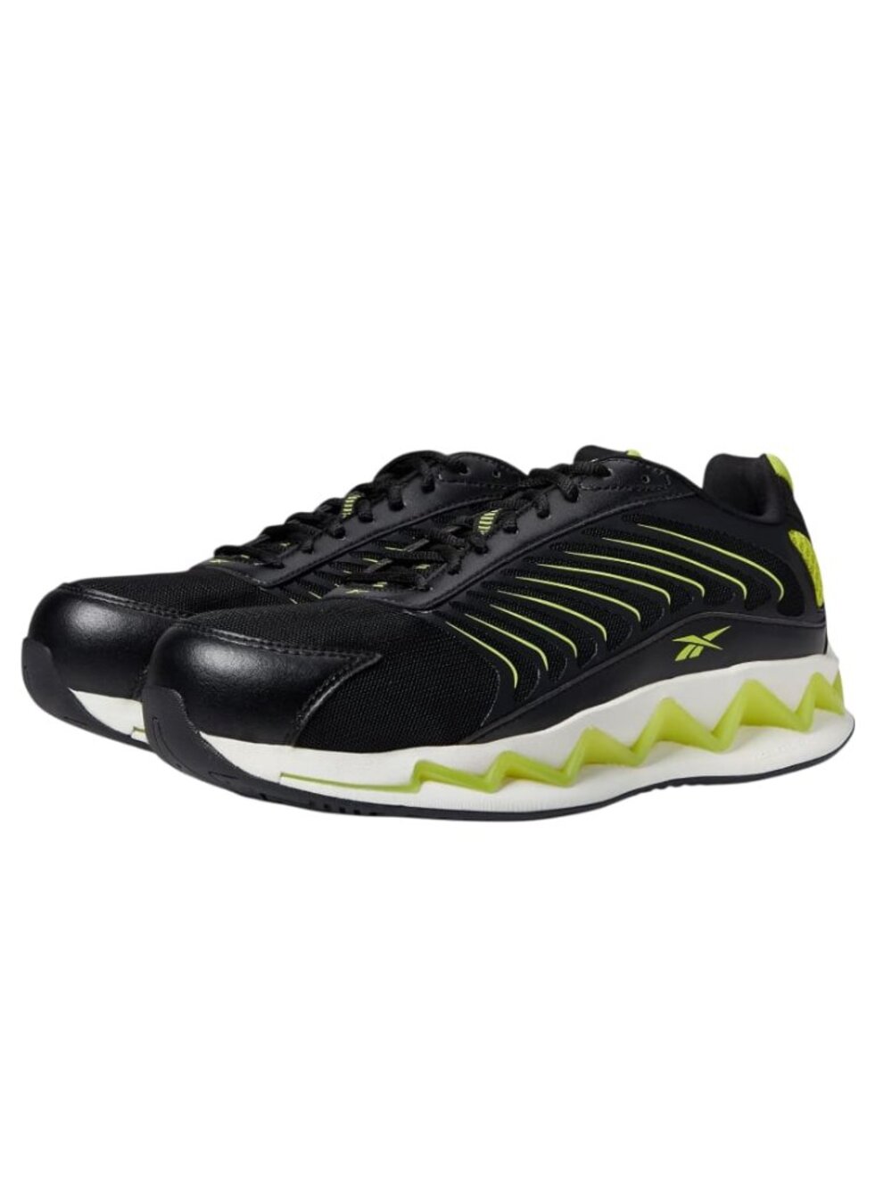 Reebok Zig Elusion Heritage Work EH Comp Toe Men's, Black/Lime Green, US 8M